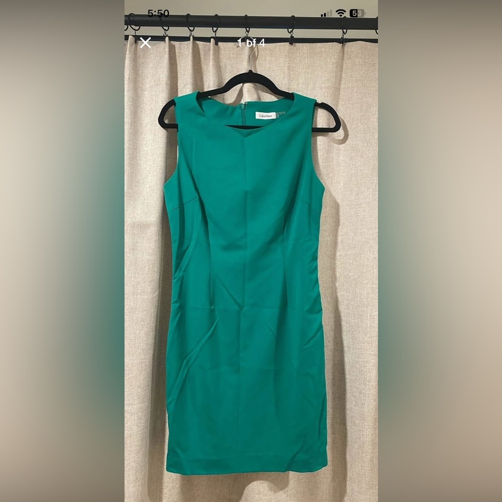 Calvin Klein Teal Midi Dress
